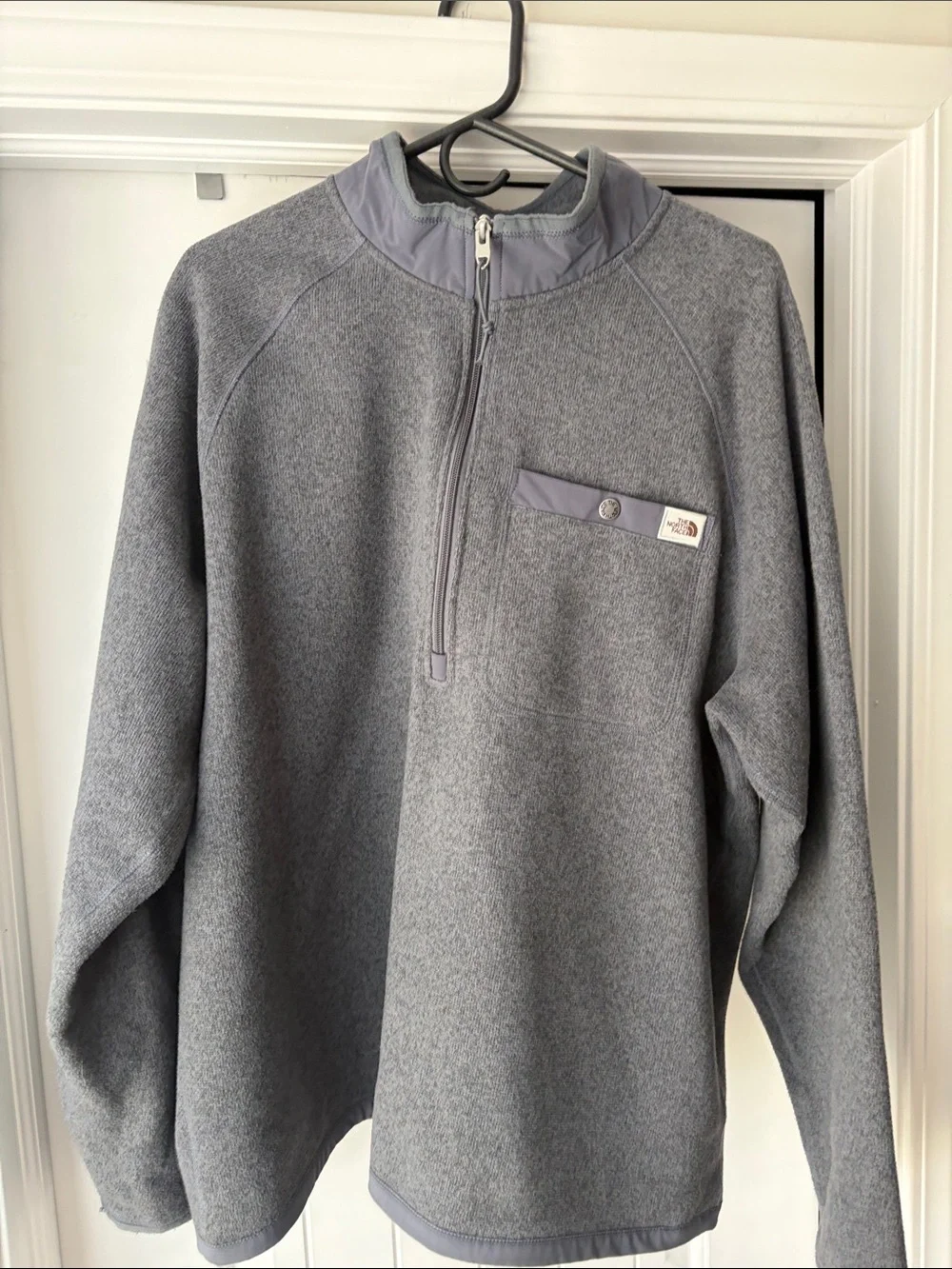 The North Face Men’s Gray Half-Zip Fleece Pullover